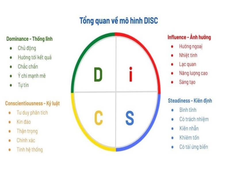 DISC là gì 4 nhóm tính cách cá nhân của DISC